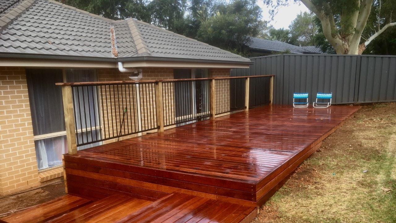 image of a raised deck